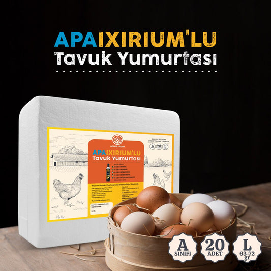 APAİXİRİUM'LU GÜNLÜK YUMURTA (20 ADET "L" BOY)